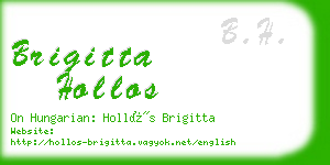 brigitta hollos business card